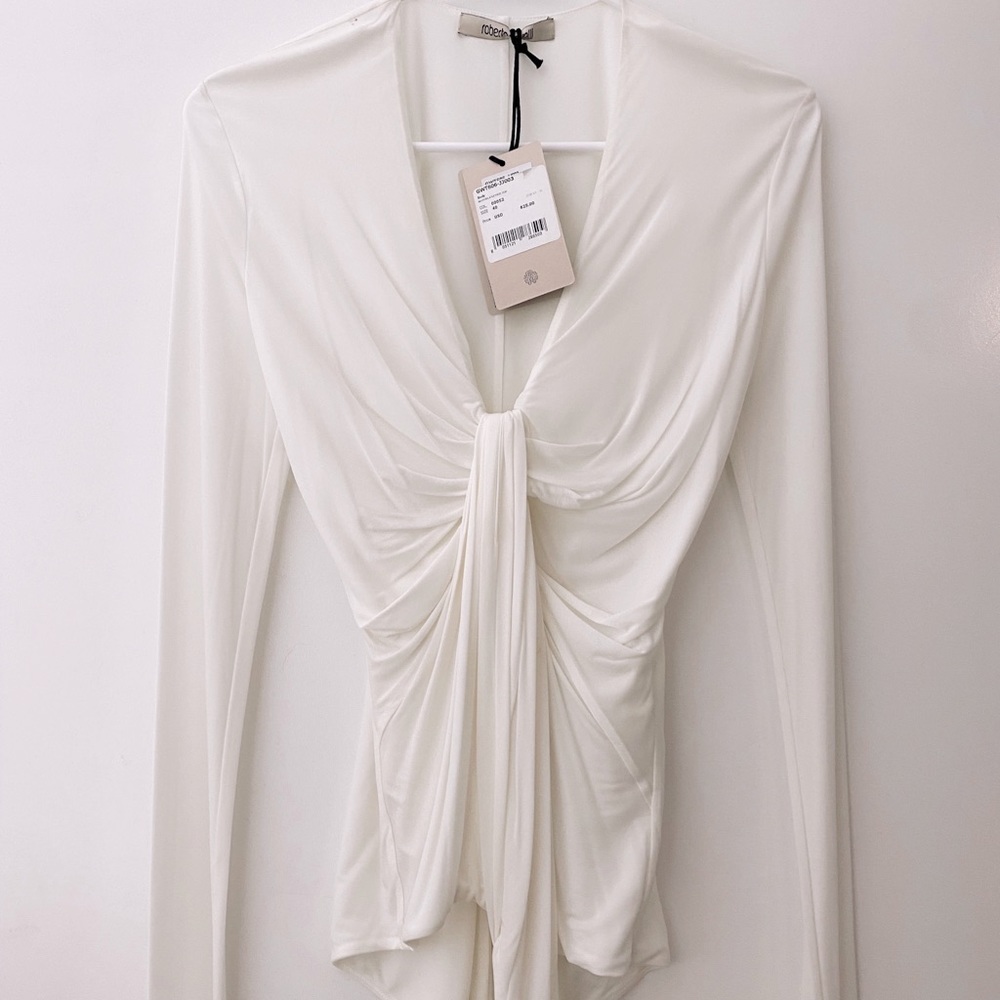 Roberto Cavalli off-white,Cream Bodysuit Size: 40